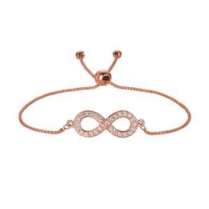 0.25 Carat Diamond Bolo Infinity Bracelet